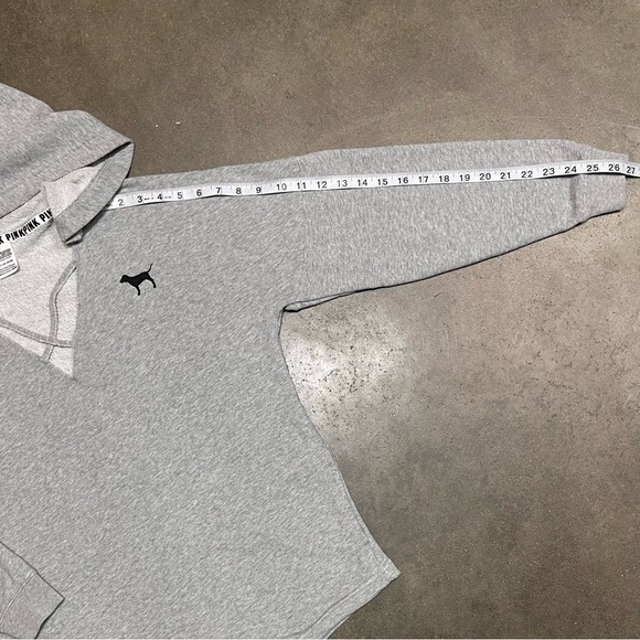 Victoria Secret PINK Logo Hoodie Knit Sweater Y2K - Picture 7 of 9